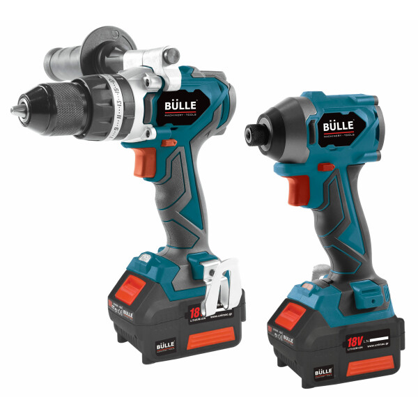 ΣΕΤ ΕΡΓΑΛΕΙΩΝ BULLE Brushless-ΚΡΟΥΣΤΙΚΟ ΔΡΑΠΑΝΟΚΑΤΣΑΒΙΔΟ & ΠΑΛΜΙΚΟ ΚΑΤΣΑΒΙΔΙ 18V