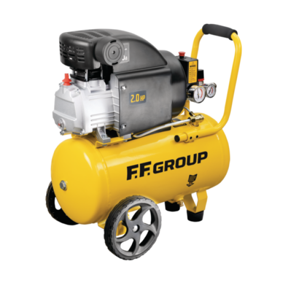 Αεροσυμπιεστής FF GROUP 2hp 24lt Μονομπλόκ Λαδιού