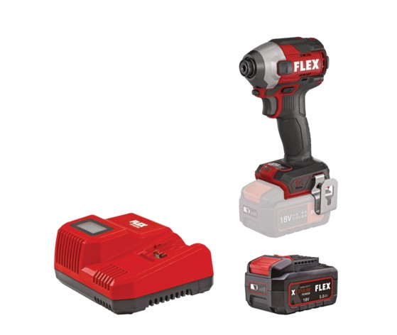 FLEX_D00308 Σετ Παλμικό κατσαβίδι μπαταρίας FLEX ID 1/4” 18.0-EC HD