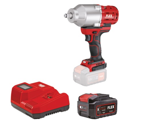 FLEX_D00309 Σετ Μπουλονόκλειδο μπαταρίας FLEX IW 1/2” 950 18.0-EC