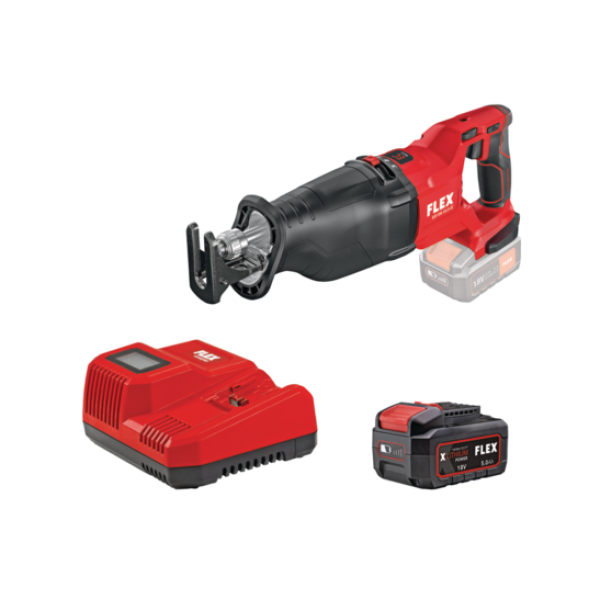 Σετ Σπαθόσεγα FLEX RSP DW 18.0-EC με μπαταρία 5,0Ah